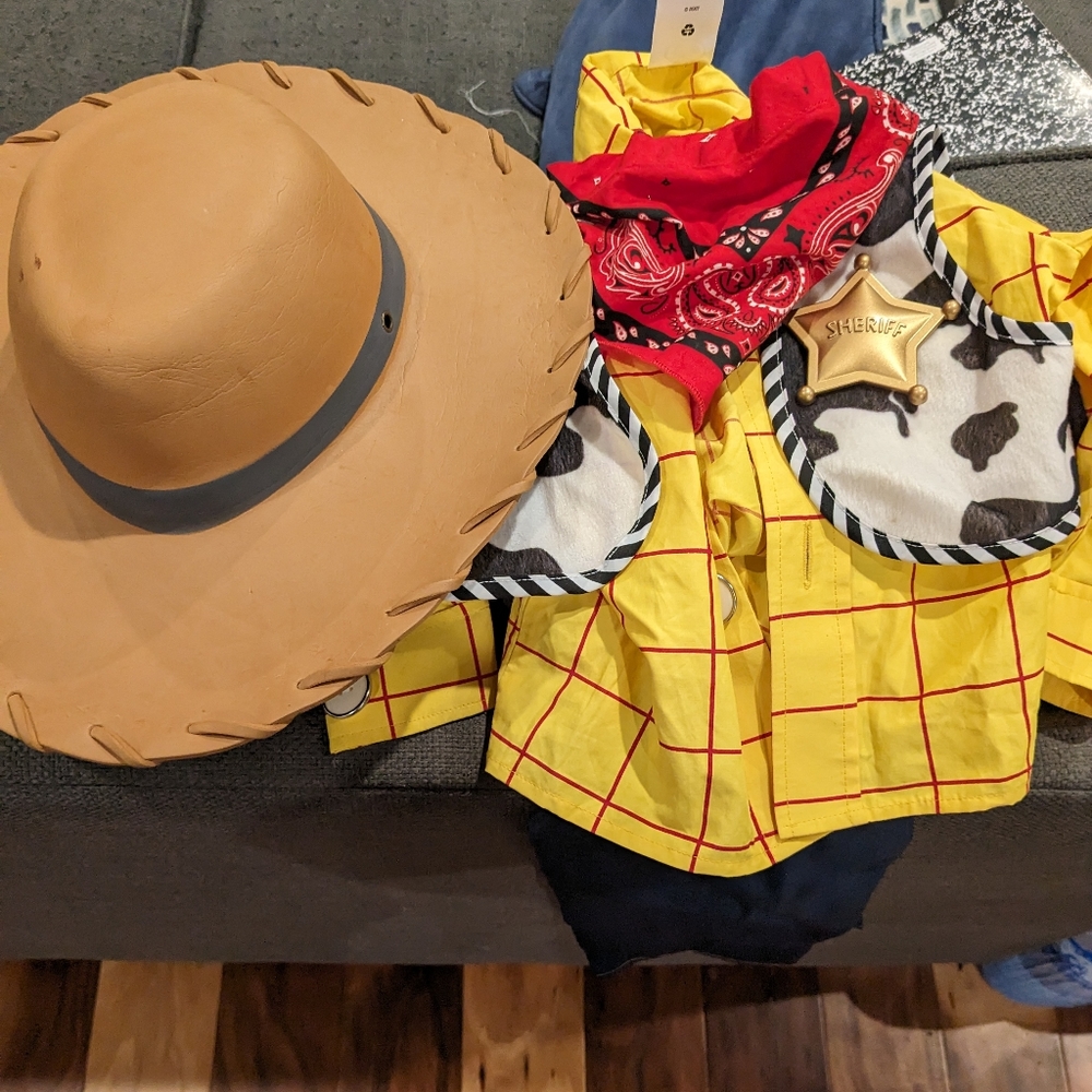 Toy Story Woody costume 2 year old size